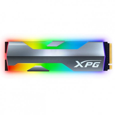 Unidad de estado solido SSD M.2 NVME 500GB Adata XPG Spectrix S20G RGB / Lectura 2500MB/s Escritura 1800MB/s ASPECTRIXS20G-500G