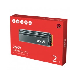 Unidad Unidad de estado solido SSD M.2 Nvme 2TB ADATA XPG Gammix S70 PCI-e 4.0 -Lectura 7400MB/s Escritura 6400MB/s AGAMMIXS70-