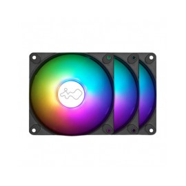 Kit de ventiladores InWin Luna AL120 / color negro / paquete triple IW-FN-AL120-3PK / 120 x 120 x 25 mmPWM 400-1800 +/-10% RPM