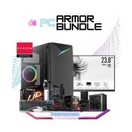PC ARMOR BUNDLE / AMD RYZEN 7 5700G / RADEON VEGA GRAPHICS / 16GB RAM / 1TB SSD M.2 NVME / FUENTE 700W 80+ BRONZE / MONITOR MSI