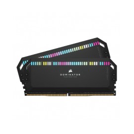 Memoria RAM 32GB DDR5 Corsair Dominator Platinum RGB 5600Mhz / Kit 2x16GB / XMP 3.0 / CMT32GX5M2B5600C36 / NEGRA