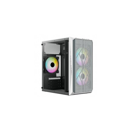 Gabinete Acteck Doom GI630 / Blanco / Micro ATX/ Mini-ITX / Fuente 500W / Ventana Acrílico / AC-935746