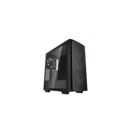 Gabinete Gamer DeepCool CK560 / Cristal Templado / RGB / Midi-Tower, Mini-ITX/Micro-ATX/ATX/E-ATX / USB 3.0 / Sin Fuente / Negr