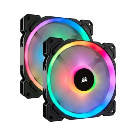 Kit de 2 Ventiladores para Gabinete 140mm con Luz Led RGB Corsair LL140 - CO-9050074-WW