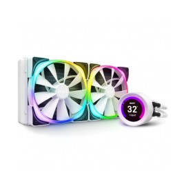 Enfriamiento Liquido NZXT Kraken Z63 RGB White / 280mm 140mmx2 / Pantalla 24 Bits / Intel y AMD / RL-KRZ63-RW