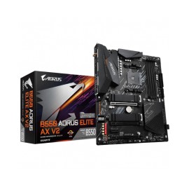 Tarjeta Madre B550 Aorus Elite AX V2 / AM4 / AMD Ryzen 5000 series Ready / ATX / WIFI 6