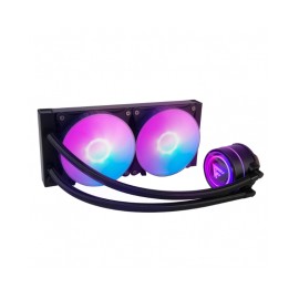 Enfriamiento Líquido Game Factor LQG601 240mm / RGB / Tdp 250w / 2x Fan 120mm 70 Cfm / Negro / LQG601-BK