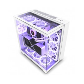 NZXT H9 Elite / ATX Mid Tower / Incluye 3 Ventiladores 120mm RGB Duo Fan / Capacidad de 10 Ventiladores / Soporta radiadores de