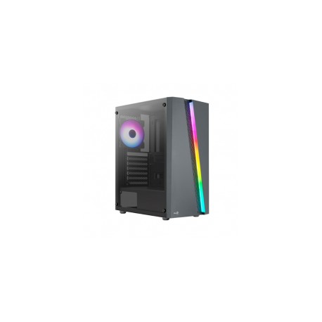 Gabinete Aerocool Blade-G-BK-v1, Cristal Templado, 4 Ventiladores RGB, ATX - Gabinete Aerocool Blade-G-BK-v1, Cristal Templado,