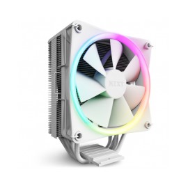 Disipador CPU NZXT T120 Blanco RGB/ Enfriador de Aire para CPU / Tubos de Cobre Conductivos / Rodamientos Dinámicos de Fluidos 