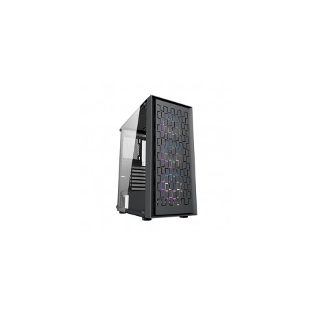 Gabinete Yaguaret BUSHIDO / LED RGB / Cristal Templado / ATX / Micro ATX / Mini ITX / USB 3.0 / CGBUSHIDOYGT / INCLUYE 3 VENTIL