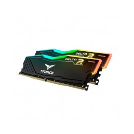 Memoria RAM 16GB DDR4 Team Group T-Force Delta RGB 3200Mhz Negras / Kit 2x8GB / TF3D416G3200HC16CDC01