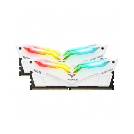 Memoria RAM 16GB DDR4 Team Group T-Force Night Hawk RGB 3600Mhz Blanca / Kit 2x8GB / TF15D416G3600HC18JDC01