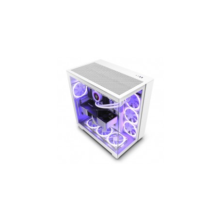 NZXT H9 Flow / ATX Mid Tower / Incluye 4 Ventiladores sin RGB / Capacidad de hasta Diez Ventiladores / Soporta radiadores de ha