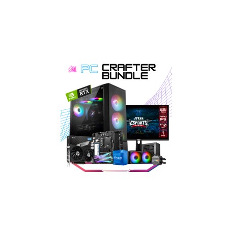 PC CRAFTER BUNDLE / INTEL CORE I7-12700 / RTX 3060 12GB / 32GB RAM / 1TB SSD M.2 NVME / ENFRIAMIENTO LIQUDIO 240MM / FUENTE 700