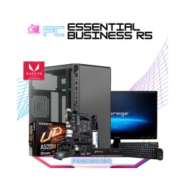 PC ESSENTIAL BUSINESS R5 / AMD RYZEN 5 PRO 4650G / AMD RADEON VEGA GRAPHICS / 16GB RAM / 500GB SSD M.2 NVME / FUENTE 500W / KIT