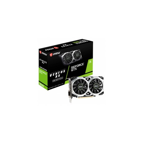 Tarjeta de video NVIDIA GeForce GTX 1650 4GB GDDR6 / MSI VENTUS D6 XS OC / HDMI, DP, DVI / DUAL FAN / SOLO PARA VENTA EN ENSAMB