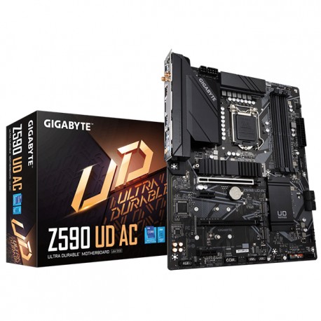 Tarjeta Madre Gigabyte Z590 UD AC Socket LGA1200 Intel Z590 ATX / DDR4 / Intel Core 11th Generación