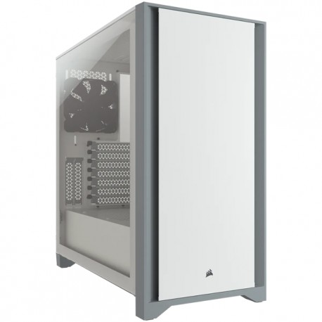 Gabinete Corsair 4000D White / 2 Ventiladores Incluidos / Cristal Templado / ATX / CC-9011199-WW