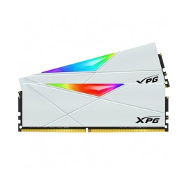 Memoria RAM DDR4 32GB 3200MHz XPG Spectrix D50 White RGB / Kit 2x16GB / Aura Sync / AX4U3200716G16A-DW50 /