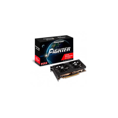 Tarjeta de video Radeon RX 6600 8GB GDDR6 / Power Color Fighter / HDMI, DP/ PCI-e 4.0 / Nuevo Chip RDNA 2 / AXRX 6600 8GBD6-3DH