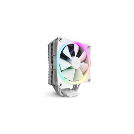 Disipador CPU NZXT T120 Blanco RGB/ Enfriador de Aire para CPU / Tubos de Cobre Conductivos / Rodamientos Dinámicos de Fluidos 