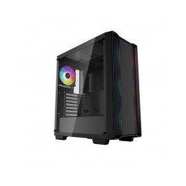 Gabinete DeepCool CC560 ARGB / Midtower / Incluye 4 ventiladores ARGB / Micro-ATX / ATX / R-CC560-BKTAA4-G-1