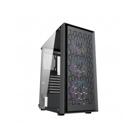 Gabinete Yaguaret BUSHIDO / LED RGB / Cristal Templado / ATX / Micro ATX / Mini ITX / USB 3.0 / CGBUSHIDOYGT / INCLUYE 3 VENTIL