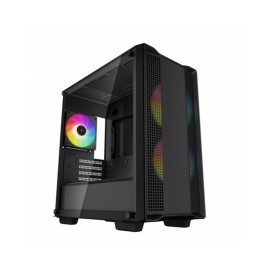 Gabinete Gamer DeepCool CC360 LED / Cristal Templado / Midi-Tower, Mini-ITX/Micro-ATX / USB 2.0/3.0 / Sin Fuente / 3 Ventilador