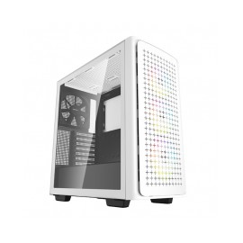 Gabinete Gamer DeepCool CK560 / Cristal Templado / RGB / Midi-Tower, Mini-ITX/Micro-ATX/ATX/E-ATX / USB 3.0 / Sin Fuente / Blan