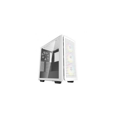 Gabinete Gamer DeepCool CK560 / Cristal Templado / RGB / Midi-Tower, Mini-ITX/Micro-ATX/ATX/E-ATX / USB 3.0 / Sin Fuente / Blan