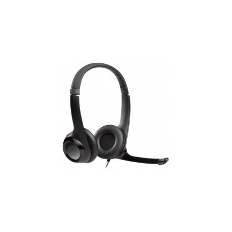 Diadema Logitech H390 Negra / USB / Microfono / Ideal para Call Center / 981-000060