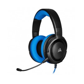 Diadema Corsair HS35 Azul con Microfono Alambrica Estereo 3.5mm / PC - PS4 - XBOX ONE - Switch / CA-9011196-NA