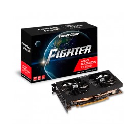 Tarjeta de video Radeon RX 6600 8GB GDDR6 / Power Color Fighter / HDMI, DP/ PCI-e 4.0 / Nuevo Chip RDNA 2 / AXRX 6600 8GBD6-3DH