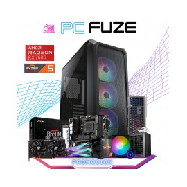 PC FUZE / AMD RYZEN 5 5500 / RX 7600 8GB / 16GB RAM / 1TB SSD M.2 NVME / ENFRIAMIENTO LIQUIDO 120MM / FUENTE 700W 80+ BRONZE / 