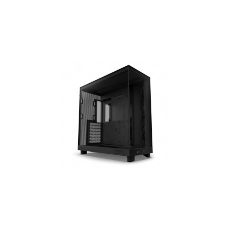 Gabinete NZXT H6 FLOW BLACK / Cristal Templado / Mini-ITX / Micro-ATX / ATX / USB 3.2 / USB 3.2 Gen.2 Tipo C / Sin Fuente / Neg