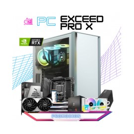 PC EXCEED PRO-X / AMD RYZEN 9 7900X / RTX 4070 12GB / 32GB RAM DDR5 / 2TB SSD M.2 NVME 7400MBPS / ENFRIAMIENTO LIQUIDO 240MM / 