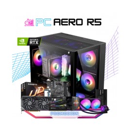 PC AERO R5 / AMD RYZEN 5 5600 / RTX 4060 TI 8GB / 16GB RAM/ 1TB SSD M.2 NVME / ENFRIAMIENTO LIQUIDO 240MM / FUENTE EVGA 700W / 