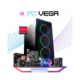 PC VEGA / INTEL CORE I5-10400F / RADEON 6500 XT 4GB / 16GB RAM /500GB SSD M.2 NVME / FUENTE 500W 80+ BRONZE / DISIPADOR DE TORR