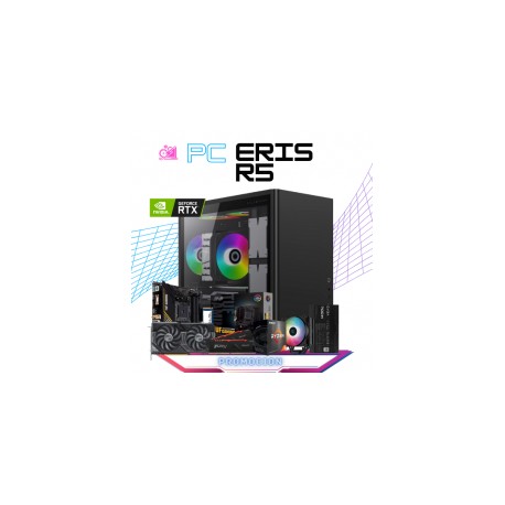 PC ERIS R5 / AMD RYZEN 5 5600X / RTX 4060 TI 8GB / 16GB RAM / 1TB SSD M.2 NVME / DISIPADOR DE TORRE ARGB / FUENTE 700W EVGA / P