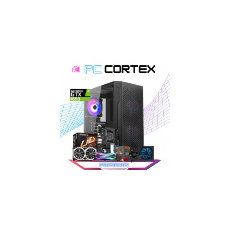 PC CORTEX / AMD RYZEN 5 5500 / NVIDIA GTX 1650 4GB / 16GB RAM /500GB SSD M.2 NVME / FUENTE 400W 80+ BRONZE / PROMOCION