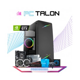 PC TALON / INTEL CORE I3-12100 / NVIDIA GTX 1650 4GB / 16GB RAM / 500GB SSD M.2 NVME / FUENTE 400W 80+ BRONZE / PROMOCION