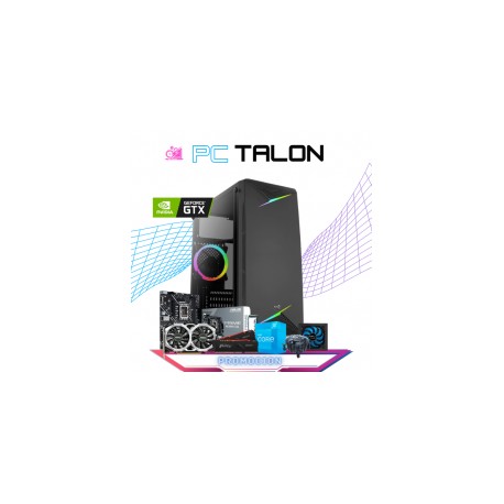 PC TALON / INTEL CORE I3-12100 / NVIDIA GTX 1650 4GB / 16GB RAM / 500GB SSD M.2 NVME / FUENTE 400W 80+ BRONZE / PROMOCION