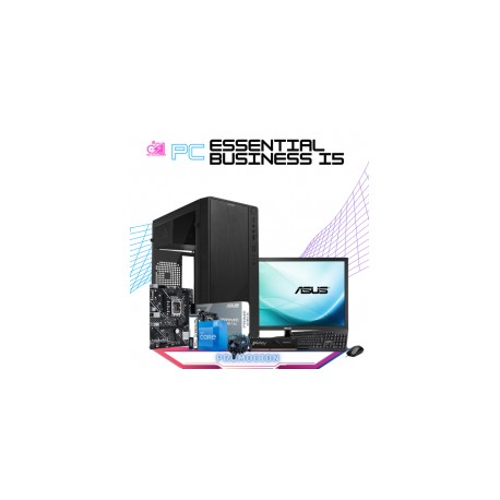 PC ESSENTIAL BUSINESS I5 / INTEL CORE I5-12400 / INTEL UHD 730 GRAPHICS / 16GB RAM / 500GB SSD M.2 NVME / DISIPADOR DE STOCK / 