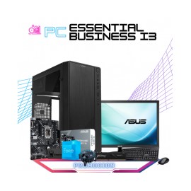 PC ESSENTIAL BUSINESS I3 / INTEL CORE I3-12100 / INTEL UHD 730 GRAPHICS / 8GB RAM / 240GB SSD / DISIPADOR DE STOCK / KIT TECLAD