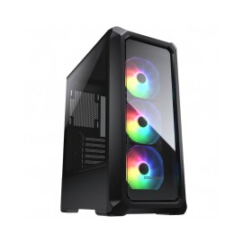 Gabinete Cougar Archon 2 RGB / Negro / ARGB / Mid Tower Case / Cristal Templado / 3 Ventiladores / 385CC50.0003