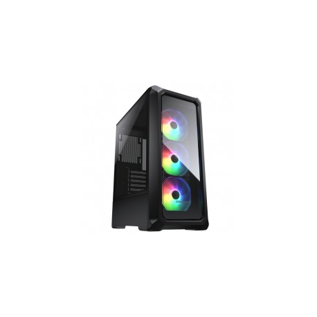 Gabinete Cougar Archon 2 RGB / Negro / ARGB / Mid Tower Case / Cristal Templado / 3 Ventiladores / 385CC50.0003