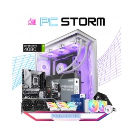 PC STORM / INTEL CORE I9-13900K / RTX 4080 / 64GB RAM / 2TB SSD M.2 NVME / ENFRIAMIENTO LIQUIDO 240MM / FUENTE 1000W 80+ GOLD /