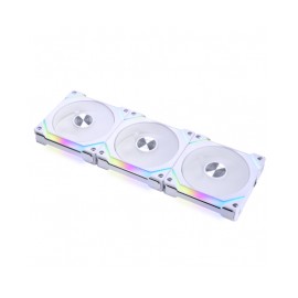 Kit 3 Ventiladores Lian Li UNI FAN SL120 V2 RGB / ARGB / Ventilador 120mm / Triple Pack / Blanco / SL120V2-3W