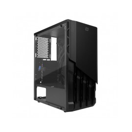 Gabinete Vorago Start The Game Csg-530 / Atx/micro Atx/itx / 2 Usb 1.0, 2 Usb 3.0 / Cristal Templado / Sin Fuente / Color Negro